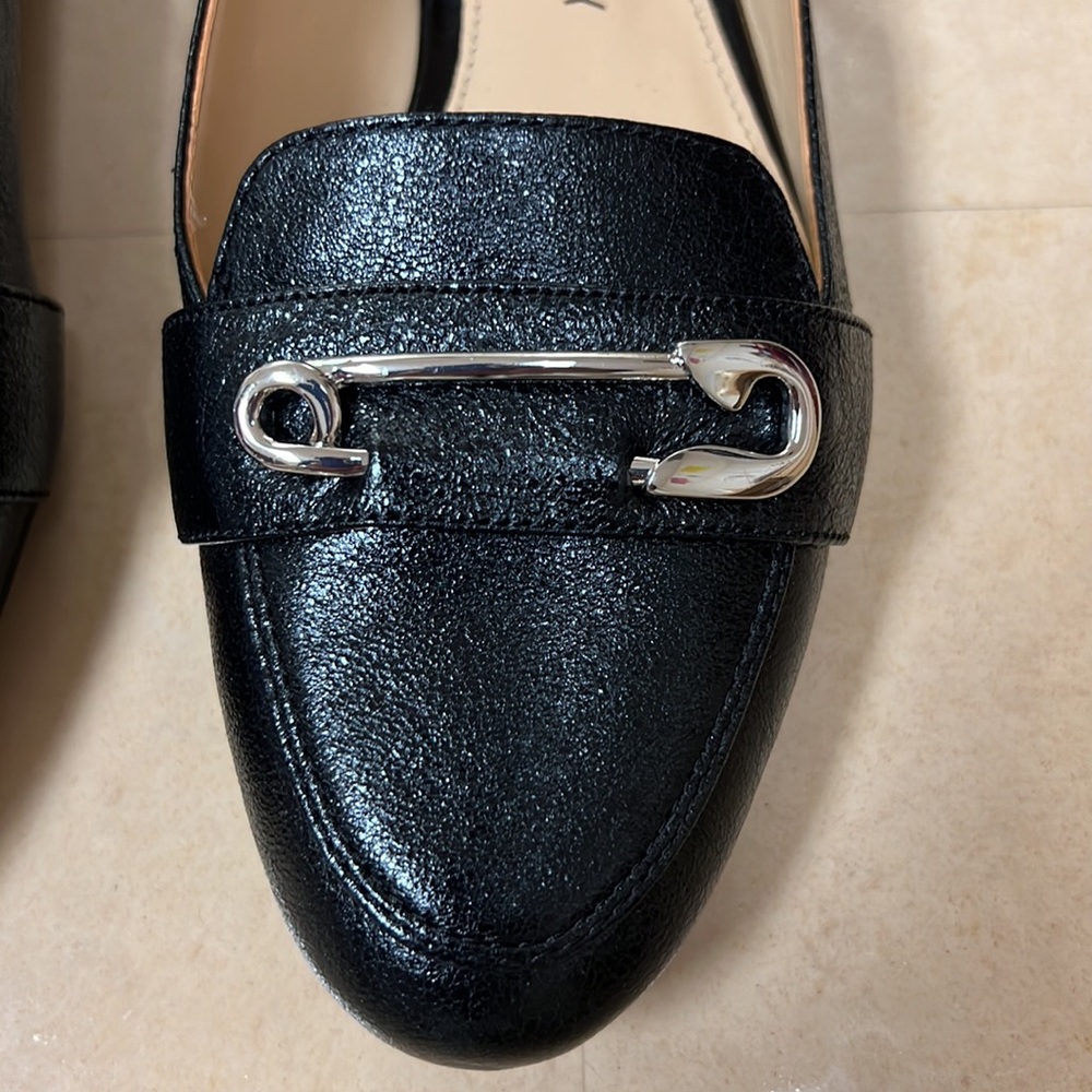 Katy Perry Black Silver The Pinz Slipper Loafer Flats,‎ size 7 - Picture 7 of 15
